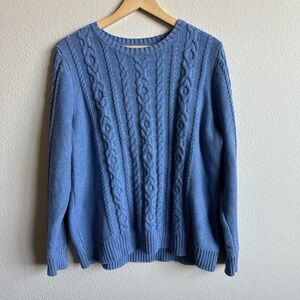 LL bean classic cable knit sweater